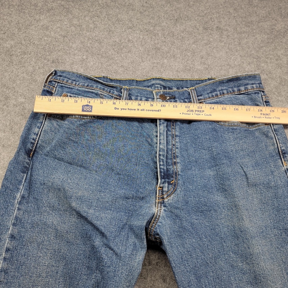 Levi Strauss 505 Mens Jeans 38x30 Medium Wash Straight Leg Denim Pants - Picture 11 of 16